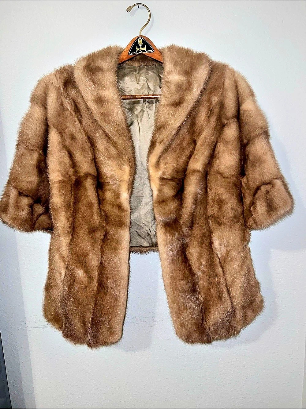 Minx Brown Fur Stole Like New